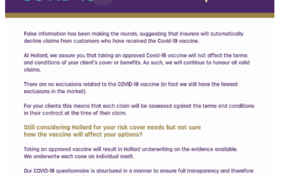Hollard Life Solutions: Taking the jab out of COVID 9